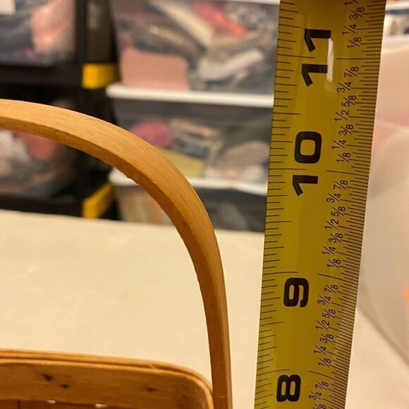 Longaberger Spoon Basket Vintage 1996 Original Stain - Picture 8 of 9